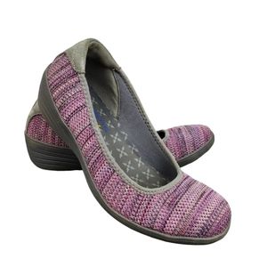 Skechers Kiss Secret Women's Pink Purple Wedge Slip On Air Cooled Wedge Shoes 8